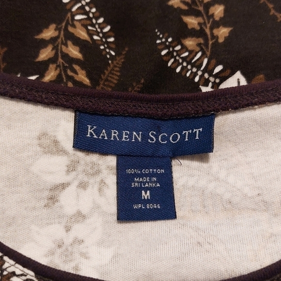 KAREN SCOTT LADIES SHORT SLEEVE TEE-M - Picture 4 of 4